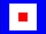 Nautical Code Flags Letter W